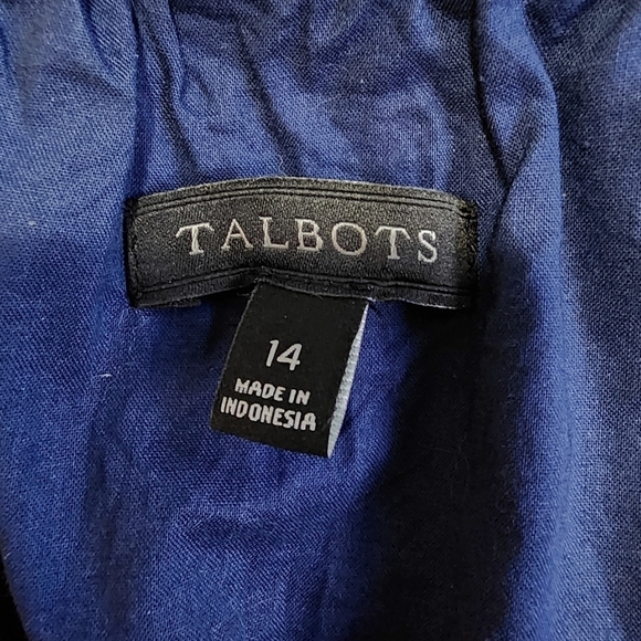 Talbots Floral Hibiscus Ruffle Sleeveless Maxi Dress - 14 - Picture 9 of 10